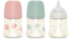 Suavinex Biberón Premium bonhomía 150ml +0m silicona