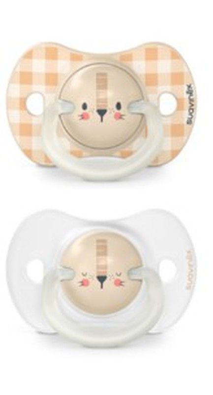 Suavinex Chupete Noche Anatómico Silicona 0-6 Meses 2 uds