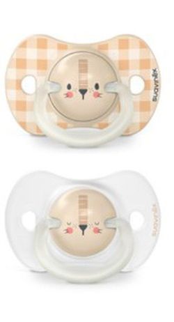 Suavinex Chupete Noche Anatómico Silicona 0-6 Meses 2 uds