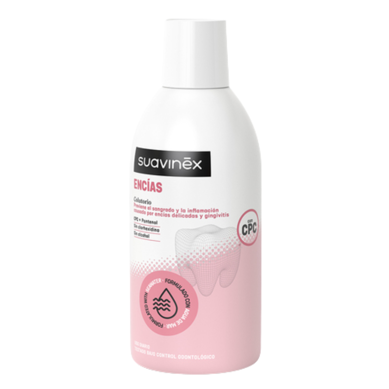 Suavinex Colutorio Encías 500 ml – Protege Encías Sensibles y Previene Gingivitis