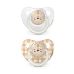 Suavinex Dos Chupetes Nocturnos Silicona 0-6 meses