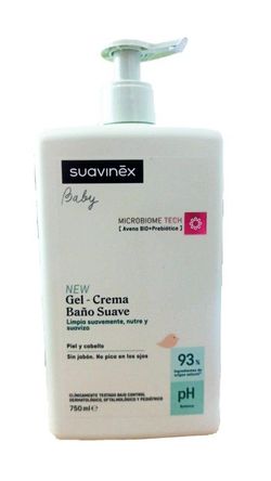 Suavinex gel-crema baño suave sin jabón 750ml