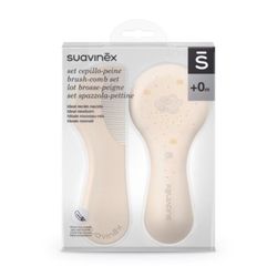 Suavinex Set Cepillo y Peine Beige