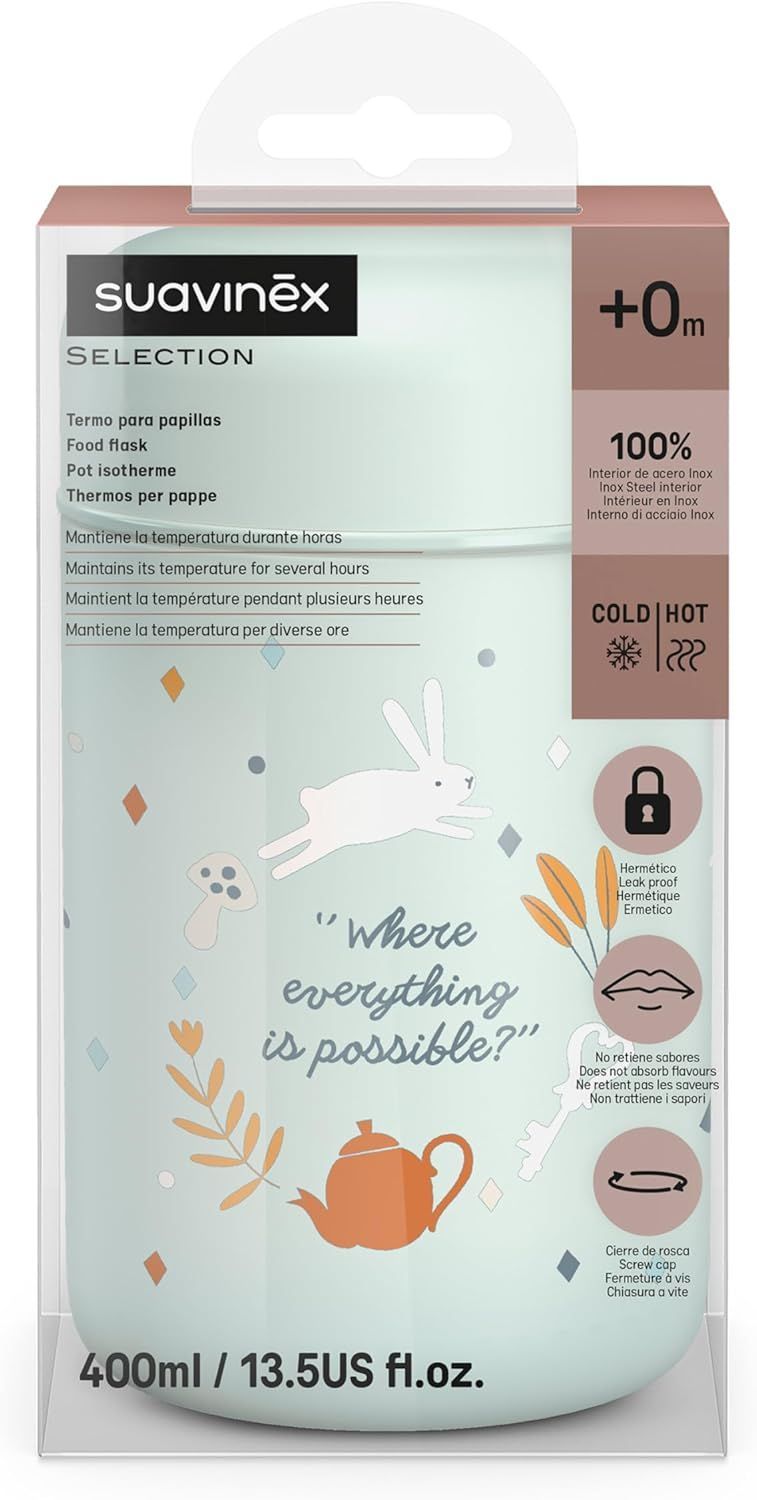 Suavinex Termo Papilla Decoración Wonder Land Azul 400ml