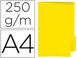 Subcarpeta Cartulina Gio Din A4 Pestaña Derecha 250 G/M2 Amarillo