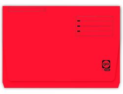 Subcarpeta Cartulina Gio Folio Pocket Rojo - Bolsa y Solapa