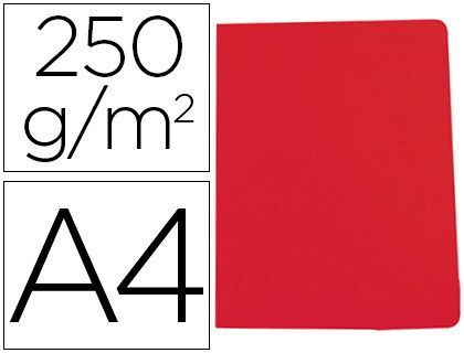 Subcarpeta cartulina gio simple intenso din a4 rojo 250g/m2