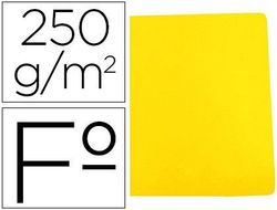 Subcarpeta cartulina gio simple intenso folio amarillo 250g/m2