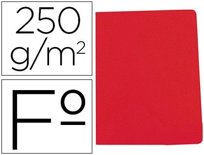 Subcarpeta cartulina gio simple intenso folio rojo 250g/m2