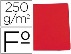 Subcarpeta cartulina gio simple intenso folio rojo 250g/m2