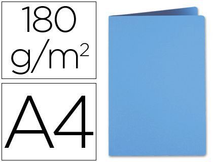 Subcarpeta Liderpapel A4 Celeste Intenso 185G/M2