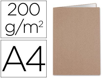 Subcarpeta Liderpapel A4 Kraft Interior Blanco 240G/M2