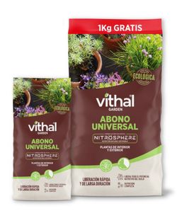 SUBSTRATO UNIVERSAL Rhizosphere  VITHAL GARDEN  SIN TURBA 40+10 LT