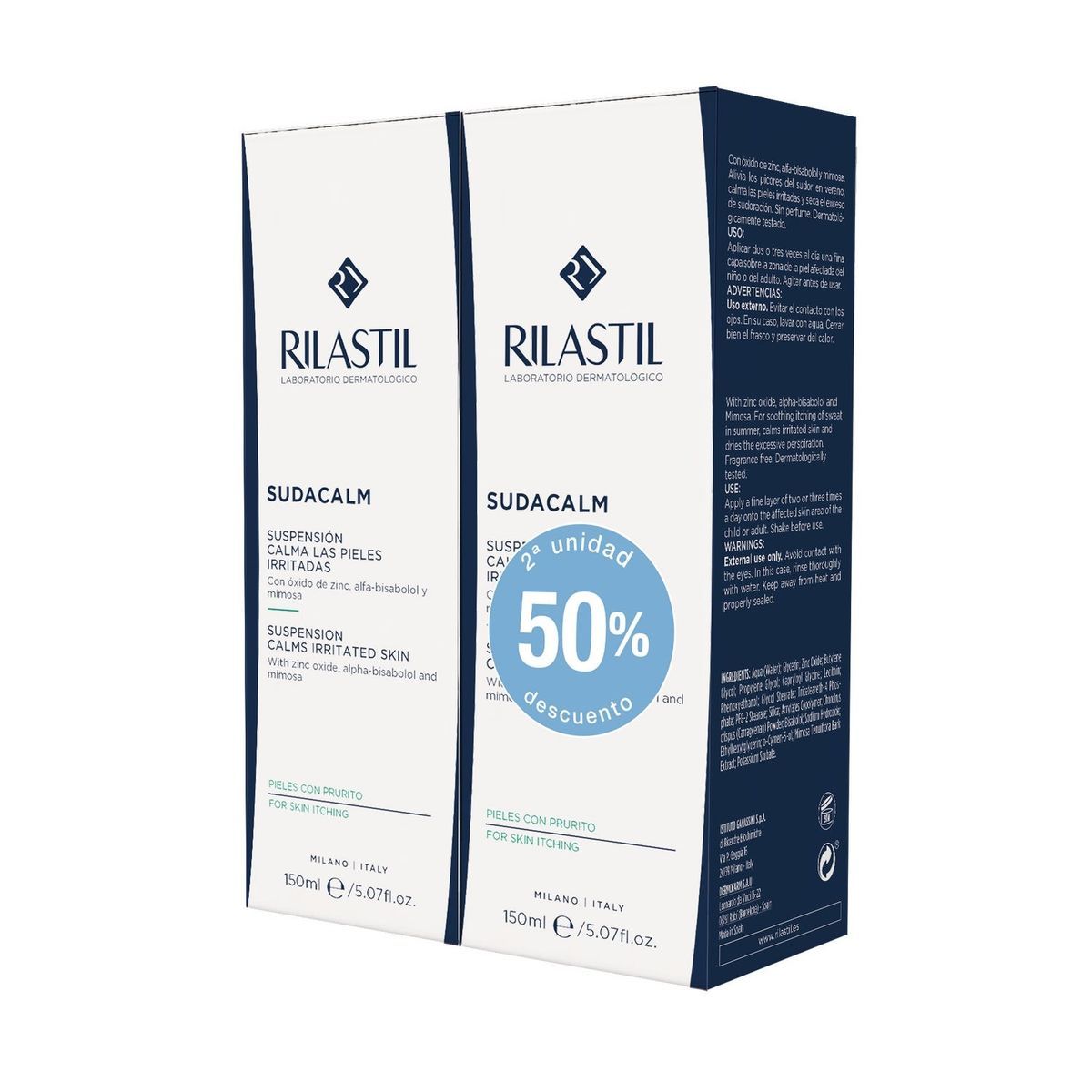 Sudacalm suspensión 2 x 150ml pack 2ª ud al 50%
