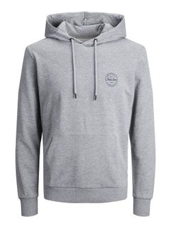 Sudadera básica con capucha Jack & Jones Light Grey Mela