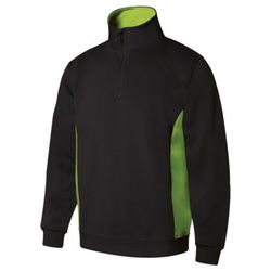 Sudadera Bicolor Con Media Cremallera  Referencia 105704