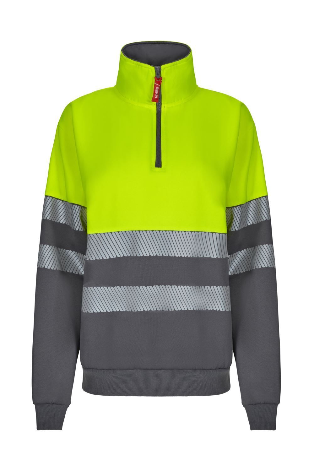 Sudadera bicolor media cremallera CS
