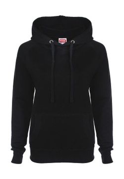 Sudadera capucha raglán mujer