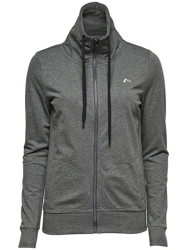 Sudadera chandal básica lisa con cremallera Only Dark Grey Mela