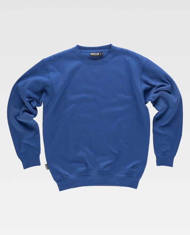 Sudadera clásica de cuello redondo Azul