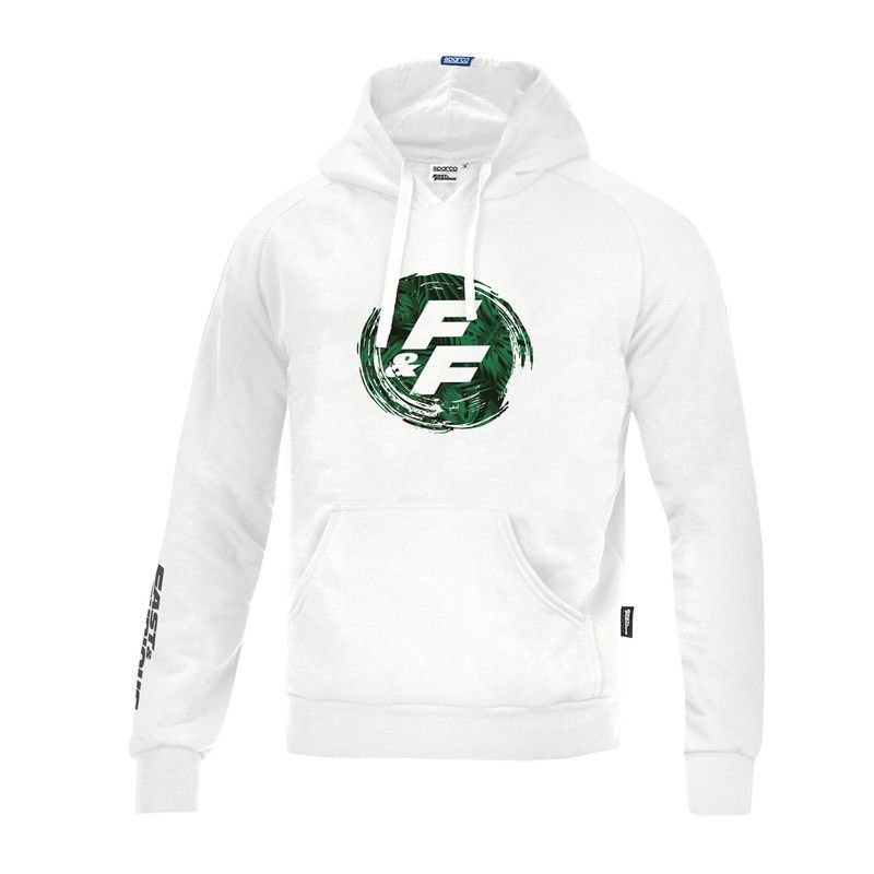 SUDADERA CON CAPUCHA BLANCO EDICION  FAST &FURIOUS