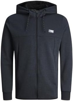Sudadera con capucha con cremallera Jack & Jones Dark Navy