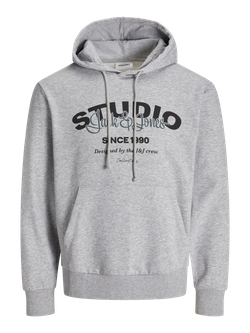 Sudadera con capucha J&J Studio Jack & Jones Light Grey Mela