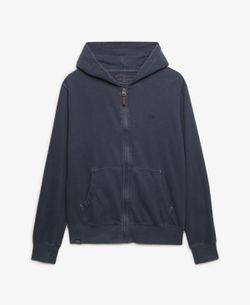 Sudadera con capucha y cremallera envejecida Superdry Slate