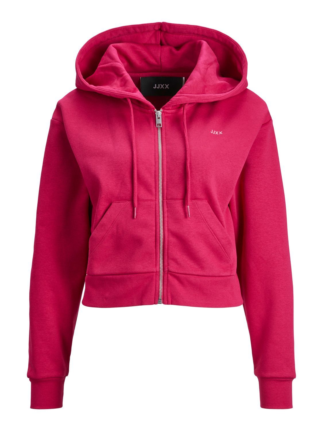 Sudadera corta con capucha y cremallera Jjxx Pink