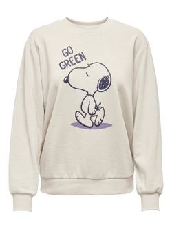 Sudadera de cuello redondo con print Soopy Only Silver