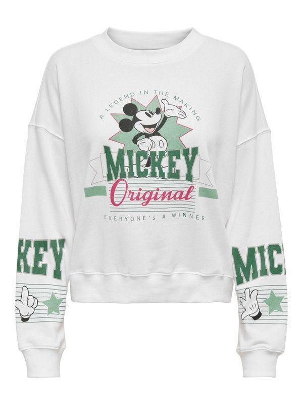 Sudadera de cuello redondo Mickey Only Bright White