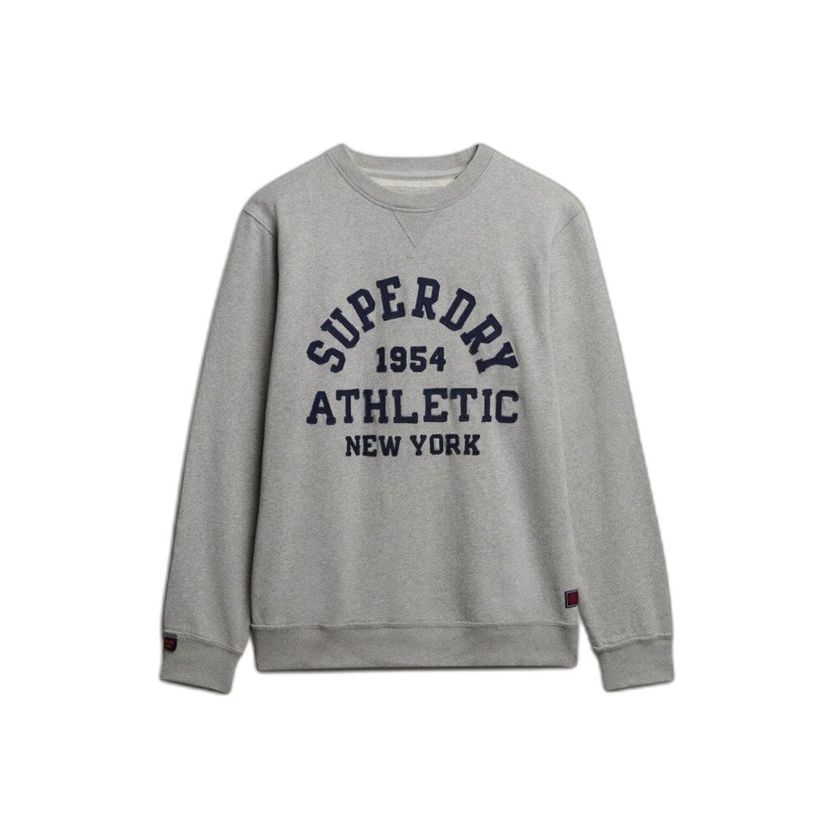 Sudadera de cuello redondo Superdry Athletics Superdry Light Grey Mela