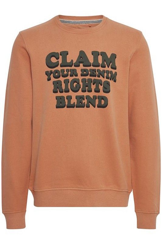 Sudadera de cuello redondo y letras Claim Blend Of America Sun Orange