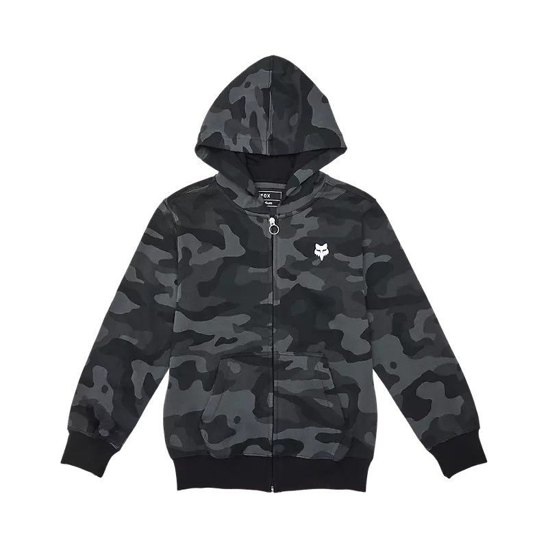 Sudadera Fox con Capucha y Cremallera Head Camo Juvenil – Estilo y Comodidad para los Jóvenes Riders 🦊🌿