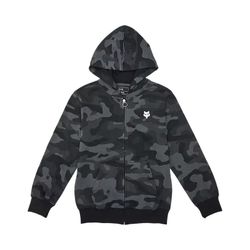 Sudadera Fox con Capucha y Cremallera Head Camo Juvenil – Estilo y Comodidad para los Jóvenes Riders 🦊🌿