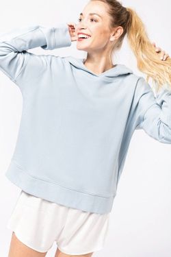 Sudadera Lounge algodón orgánico con capucha mujer