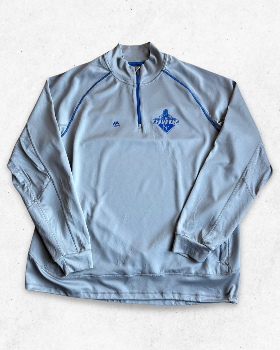 Sudadera MLB Kansas City Royals Gris Claro XXL
