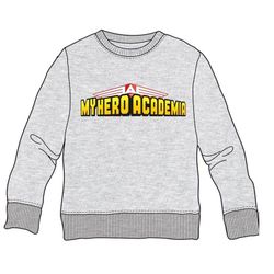Sudadera Niño My Hero Academy Logo Gris
