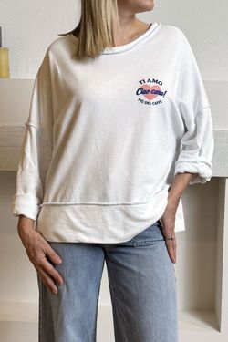 Sudadera Ti amo blanca