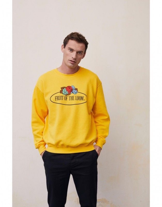 Sudadera Vintage Set In con logo grande impreso