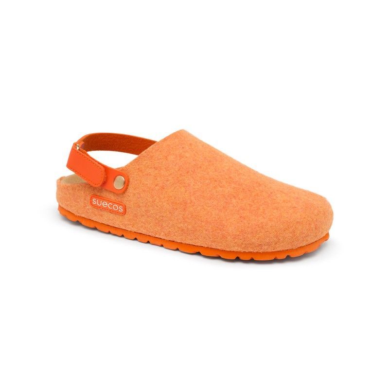 Suecos Zapatilla de Estar por Casa Hem Strap Naranja