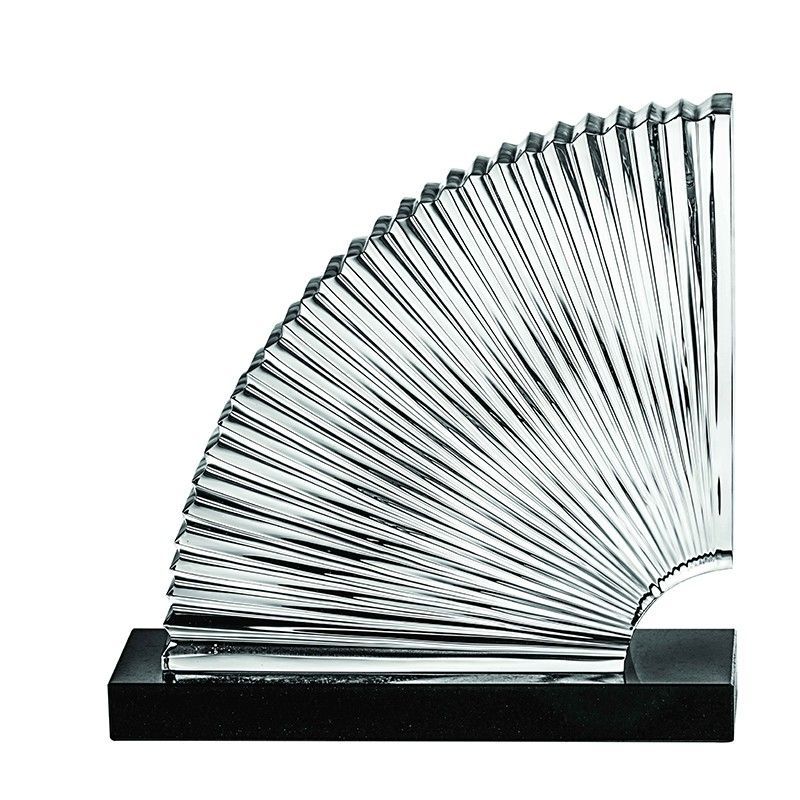 Sujetalibros de cristal transparente y negra, 6 x 21 x 22 cm | Library