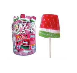 Super Gajo Sandía pica 3D caramelo con palo