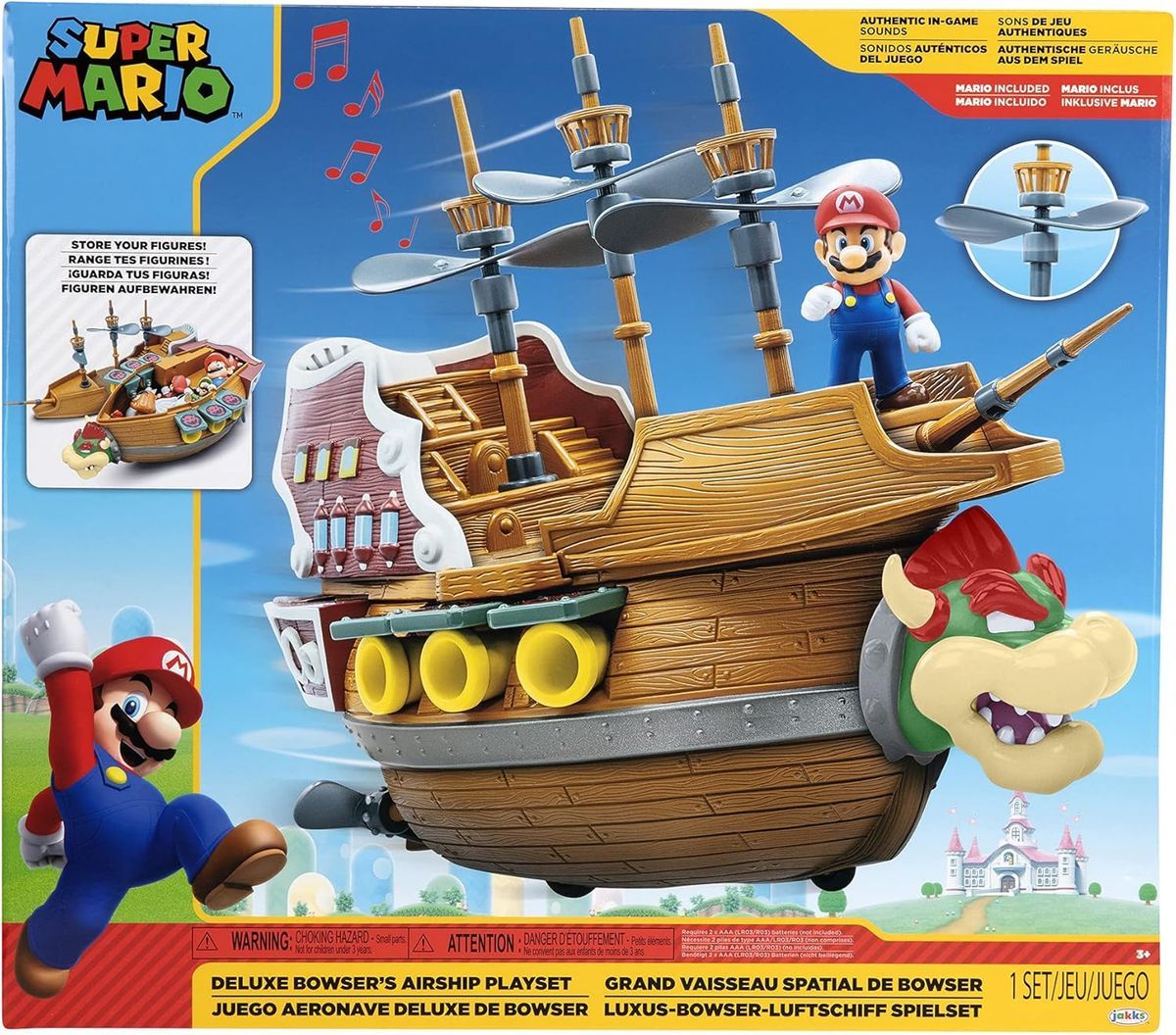 Super Mario Playset Aeronave Deluxe de Bowser