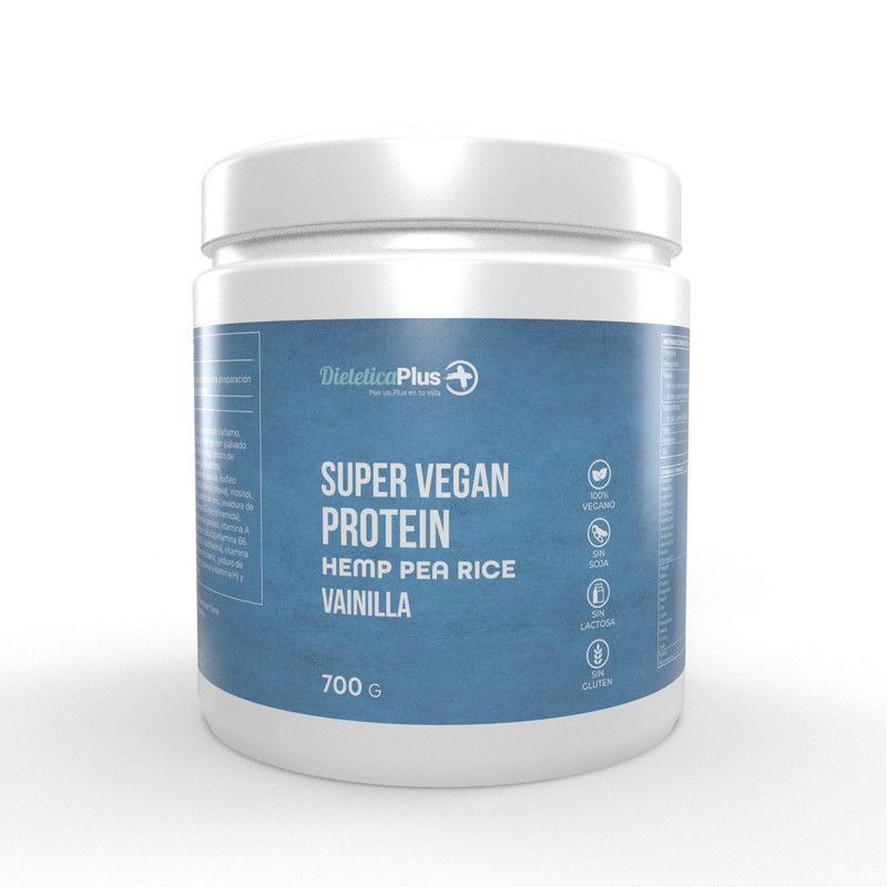 Super Vegan Protein 700gr Vainilla Dietetica Plus