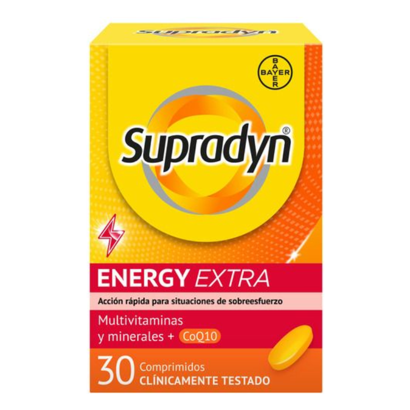 Supradyn Energy Extra 30 Comprimidos – Energía y reducción de fatiga