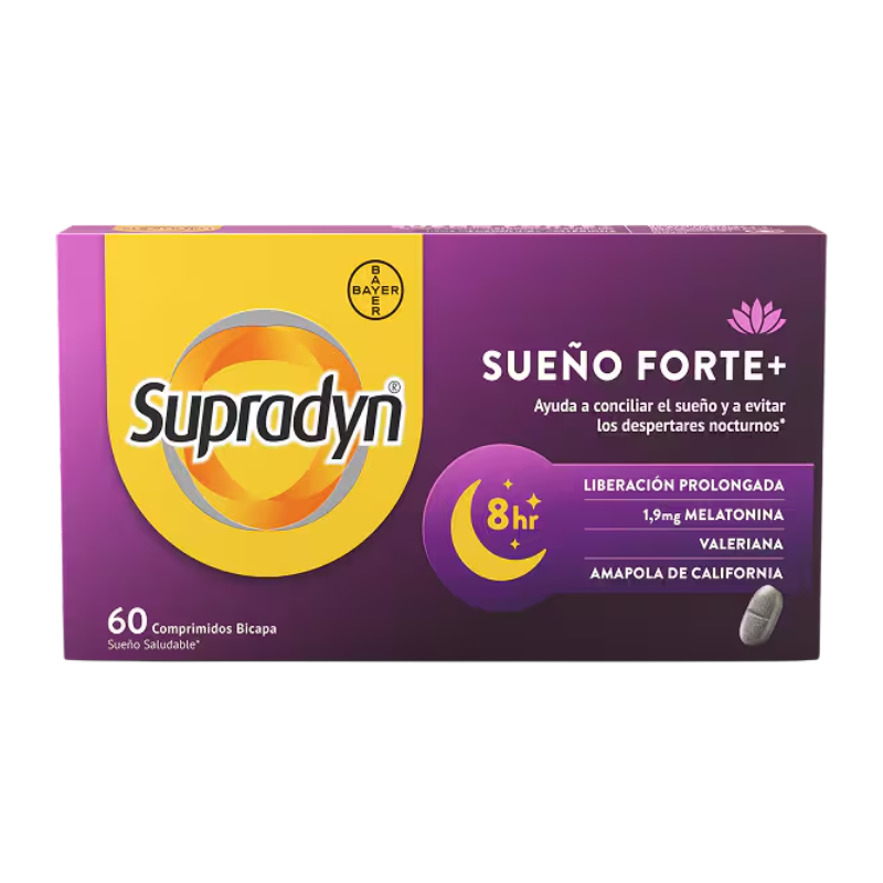 Supradyn Sueño Forte+ 60 comprimidos – Sueño Reparador con Melatonina