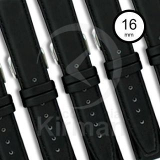 Surtido Correa Reloj Polipiel 16mm 132133N (10) Unidades Palencia Negra Cierre Hebilla