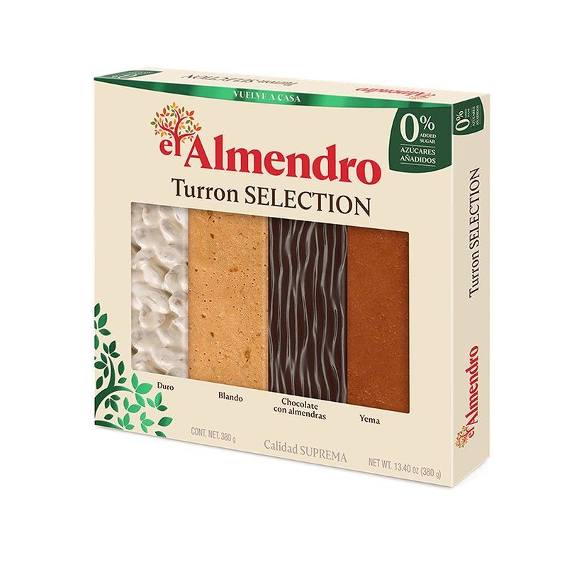 Surtido De Turrones Sin Azúcar El Almendro 380 grs