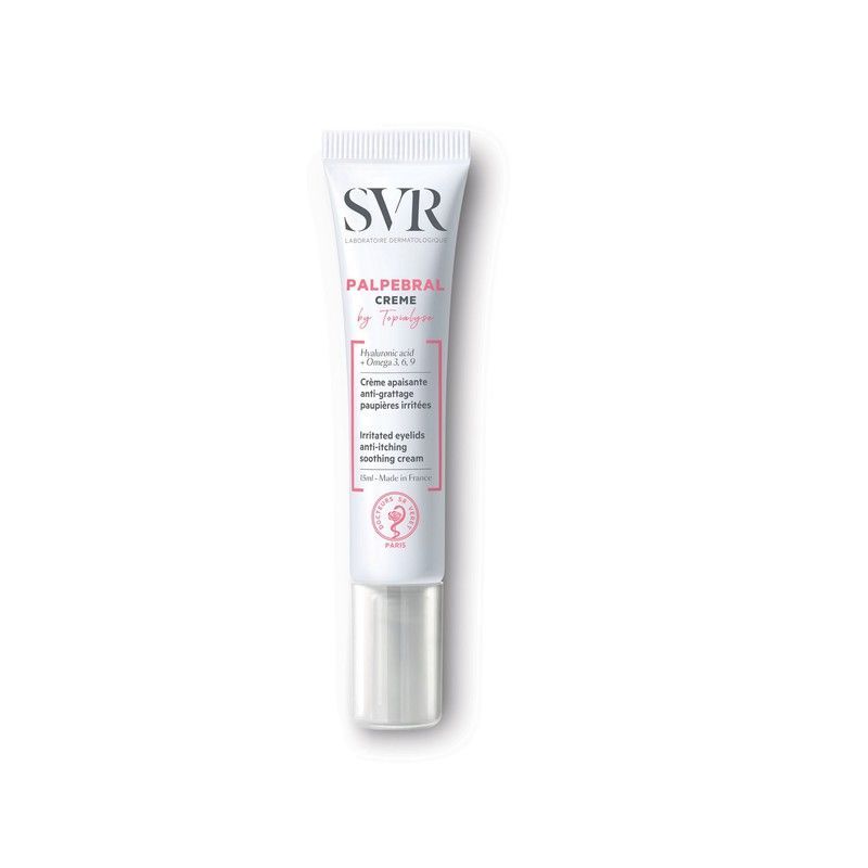 Svr Palpebral By Topialyse Creme 15ml. Contorno de ojos con piel sensible, irritados, secos con tendencia atopica
